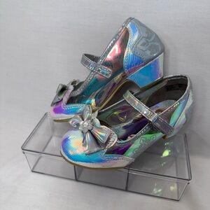 Disney Holographic Silver Kids Dress Shoes